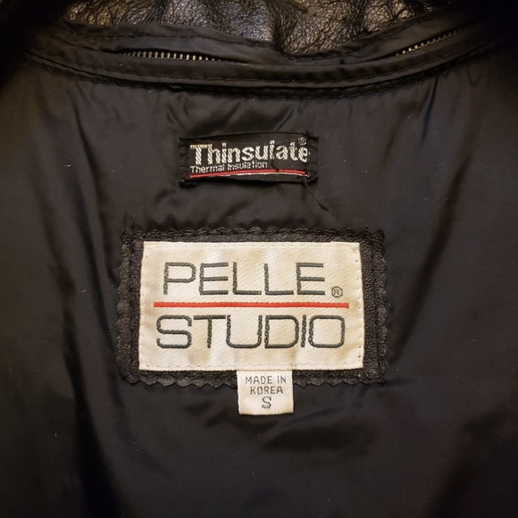 Pelle Studio Black Leather Trench Coat by Wilsons - Picture 6 of 8